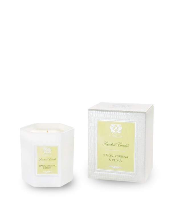 Antica Farmacista Lemon, Verbena & Cedar candle packaging