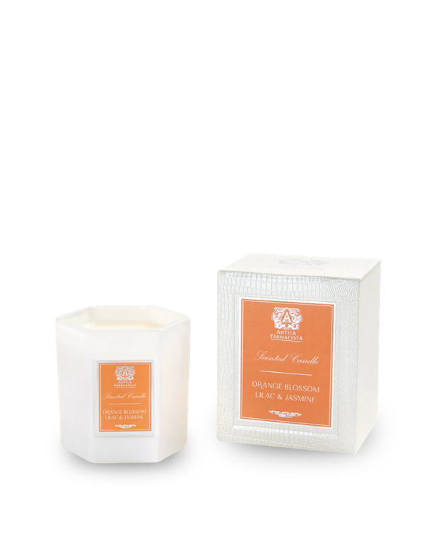 Antica Farmacista Orange Blossom, Lilac & Jasmine candle packaging