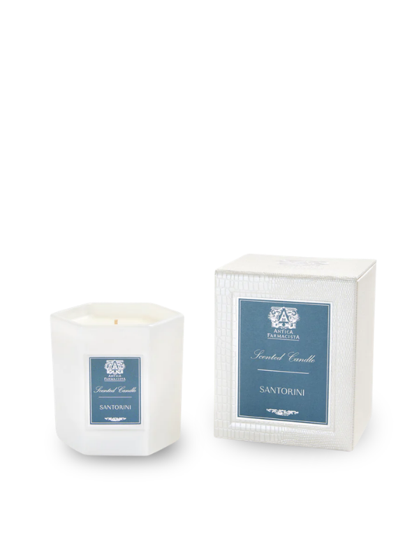 Antica Farmacista Santorini candle packaging