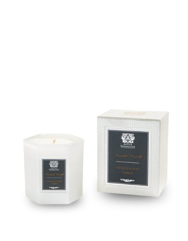 Antica Farmacista Sandalwood Amber candle packaging