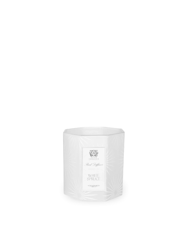 Antica Farmacista White Spruce candle packaging