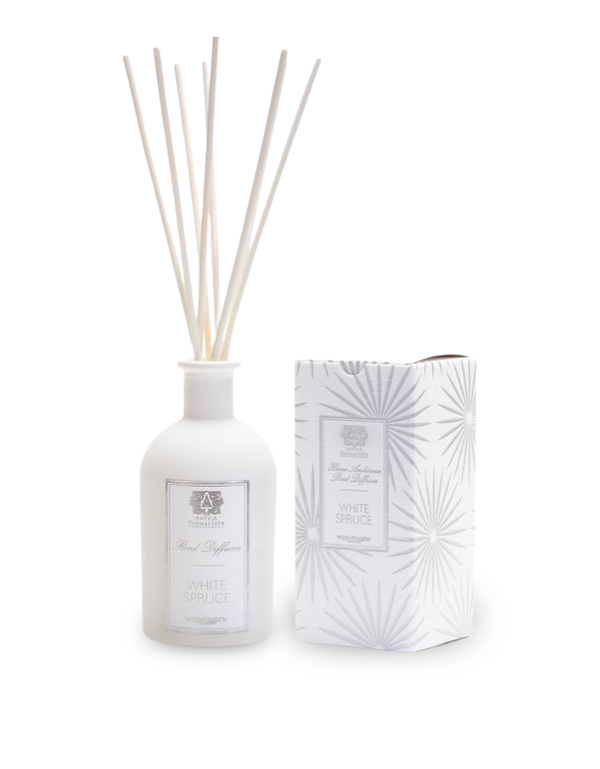 Antica Farmacista White Spruce diffuser packaging