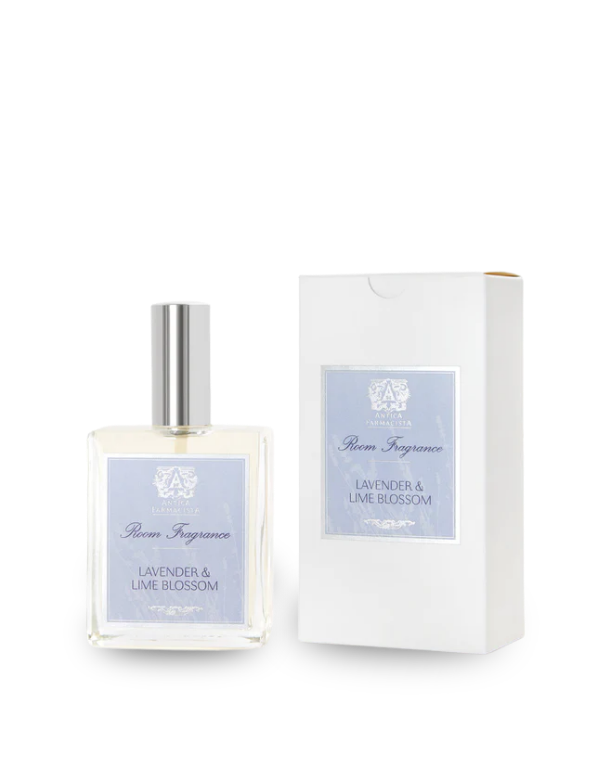 Antica Farmacista Lavender & Lime Blossom room spray packaging