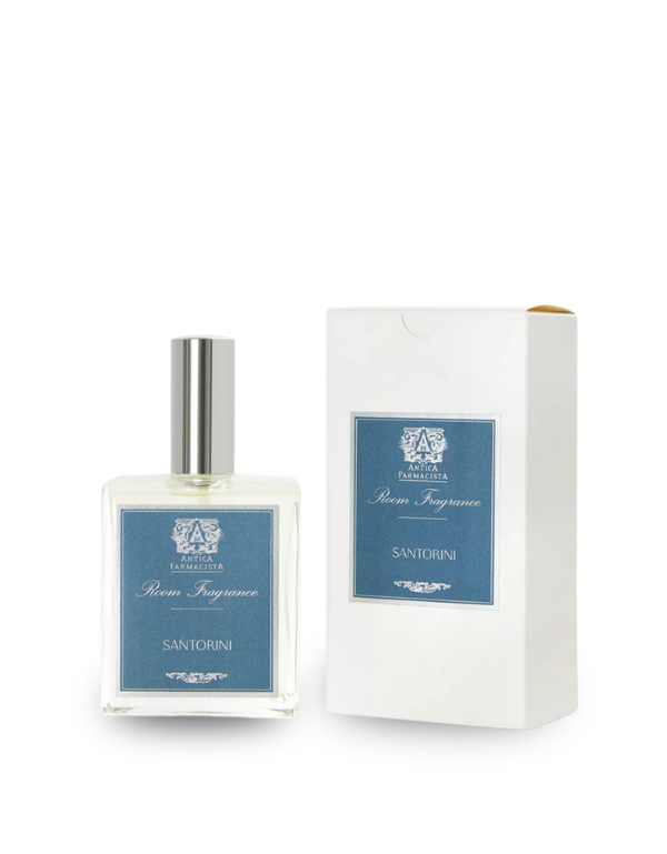 Antica Farmacista Santorini room spray packaging